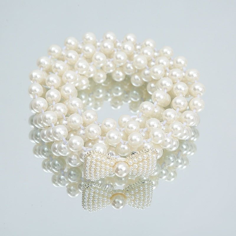 Fashion Jewelry Women's White Pearl Waist Chain Decoration