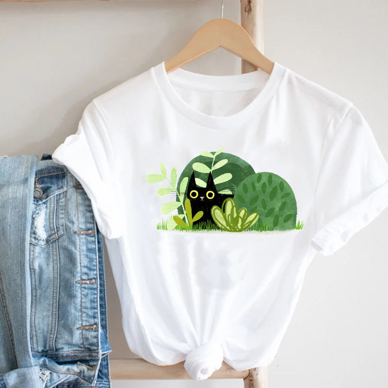 Summer New Trend Cartoon Printed T-shirt