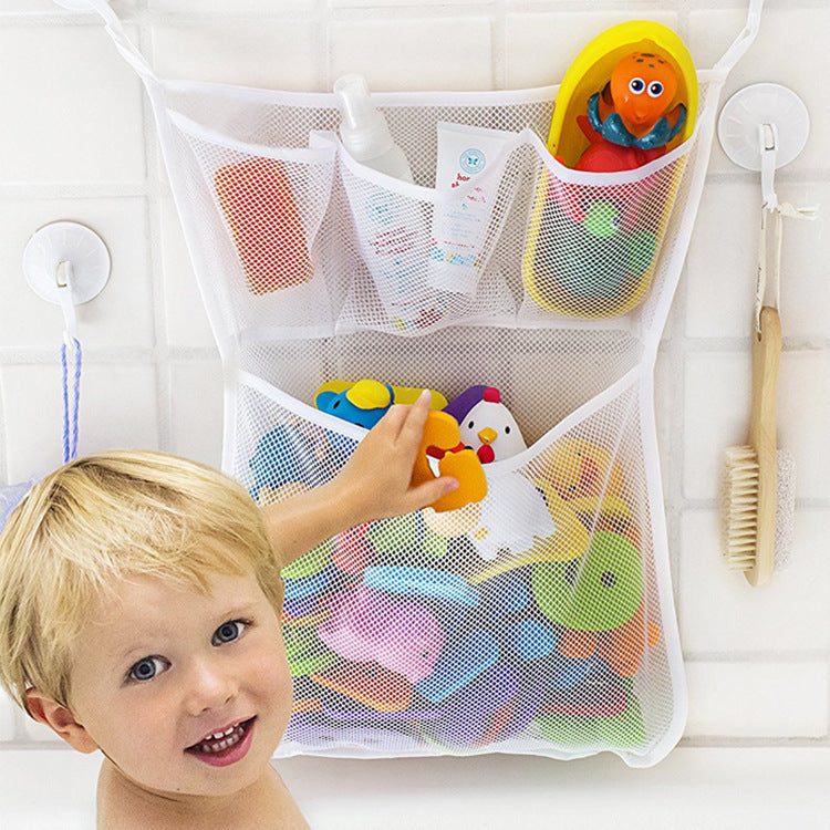 Bathroom Mesh Net Storage Bag Baby Bath Bathtub Toy Mesh Net