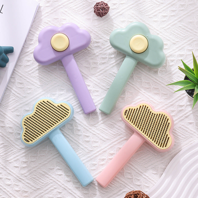 New Cloud Pet Comb Cat Comb Pet Brushing Pet Self-cleaning Needle Comb Pet Hair Remover Pet Comb Batch