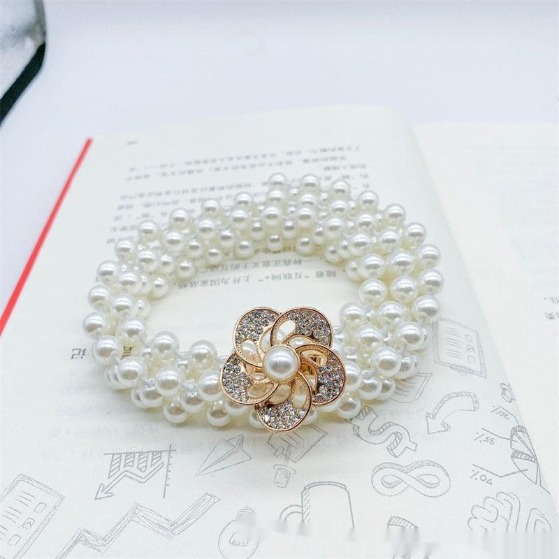 Fashion Jewelry Women's White Pearl Waist Chain Decoration