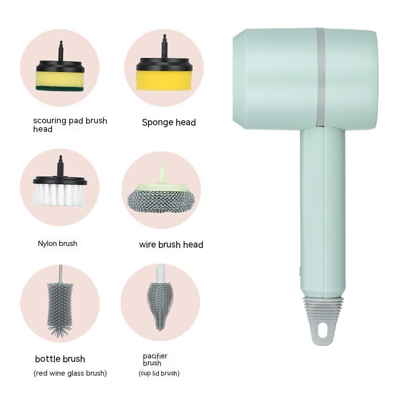 Electric Cleaning Brush Wireless USB Rechargeable for Kitchen-N-Bath