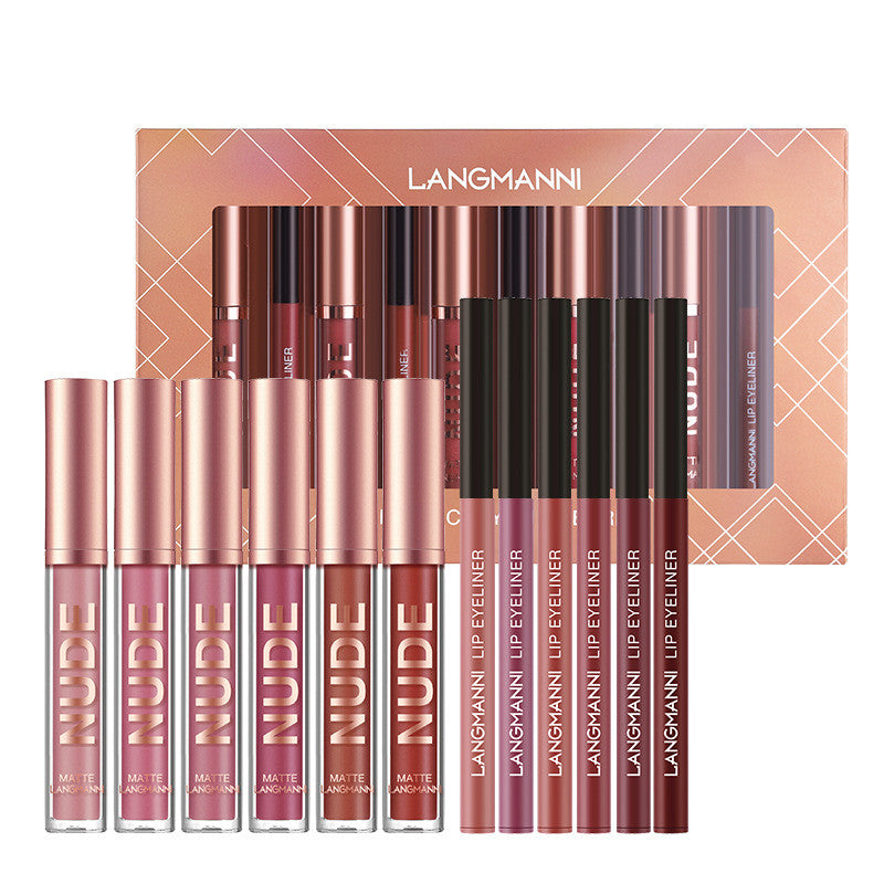 Lip Liner And Lipstick Makeup 12 Pcs Set