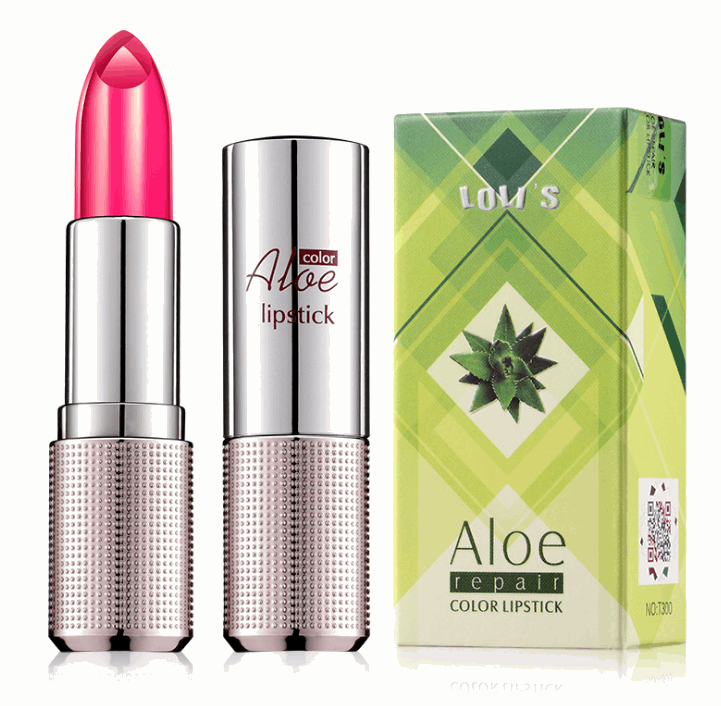 Aloe Vera crystal, aloe vera gel, aloe gel, color change lipstick, not easy to fade, not easy to touch cup