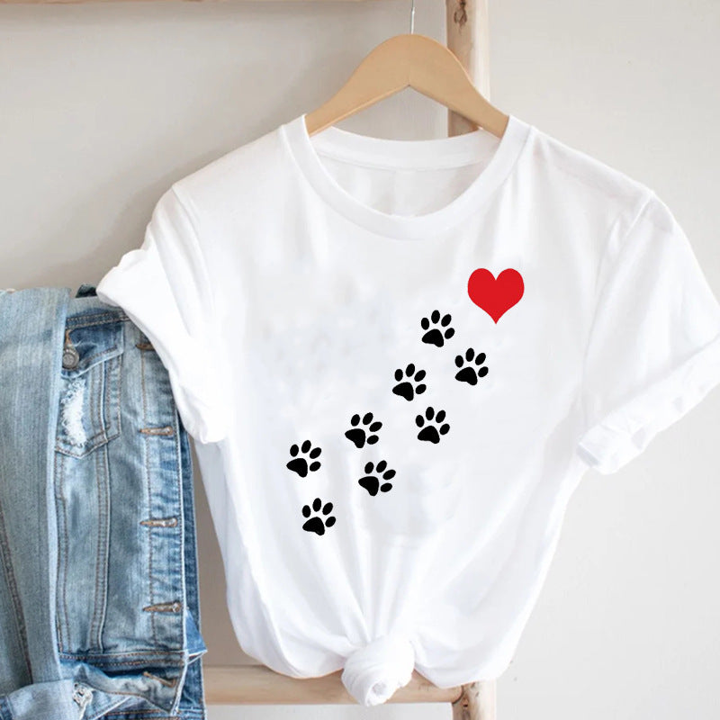 Summer New Trend Cartoon Printed T-shirt