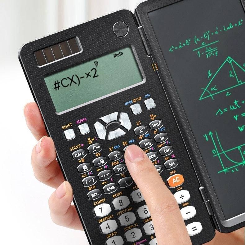 2 In 1 Foldable Scientific Calculators Handwriting Tablet