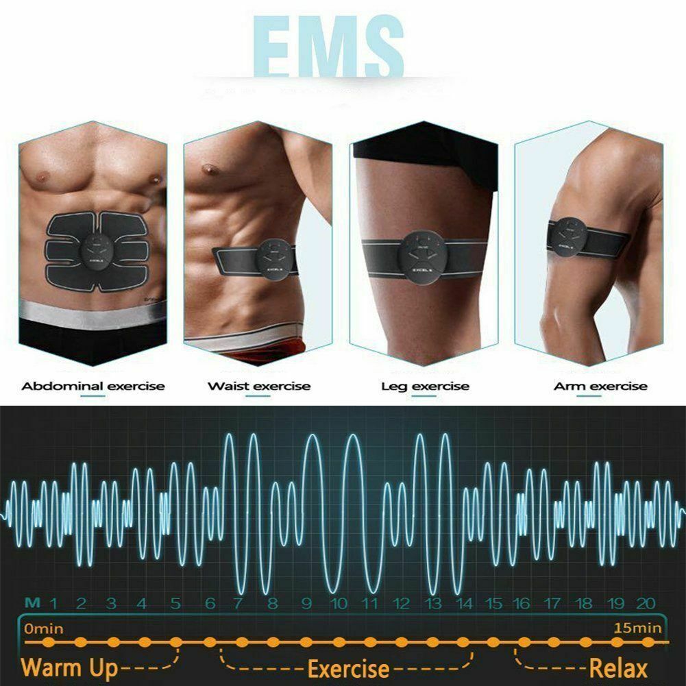 Electric Muscle Toner Machine ABS Toning Belt Simulation Fat Burner