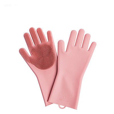 Housework Cleaning Gloves Kitchen Silicone Rubber Thickened Anti-lengthening Dishwashing Artifact