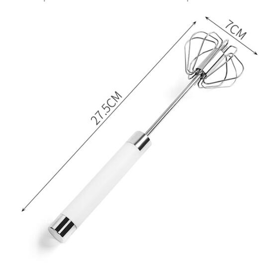 Stainless Steel Semi-automatic Egg Beater with Pressure Hand Mixer