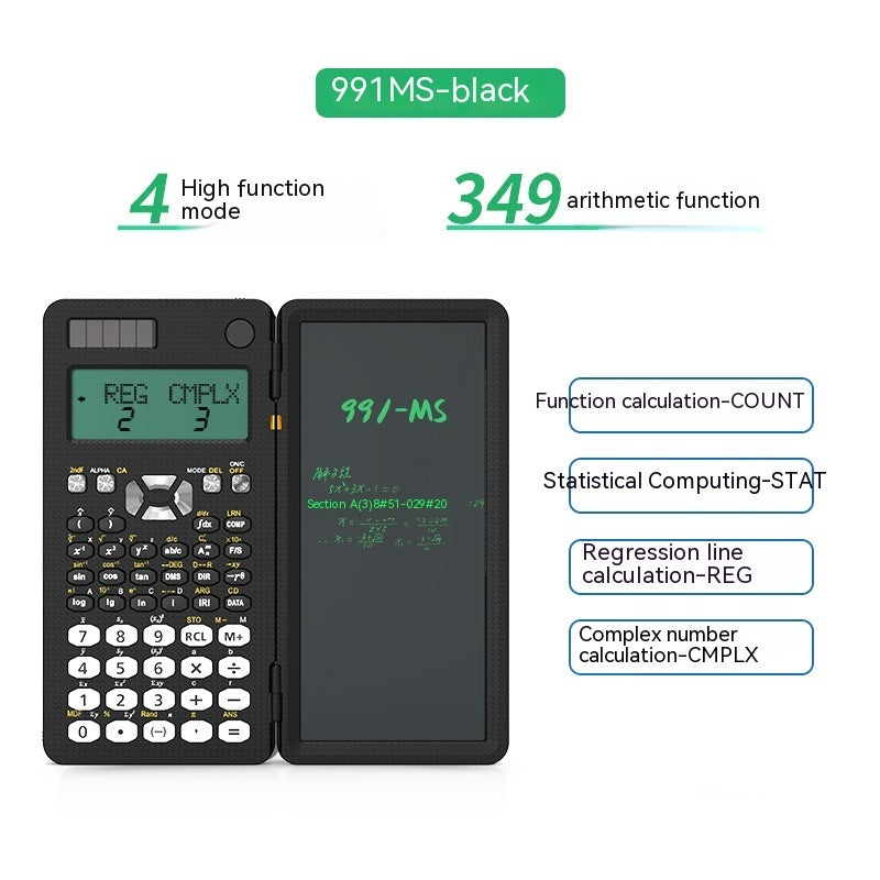 2 In 1 Foldable Scientific Calculators Handwriting Tablet