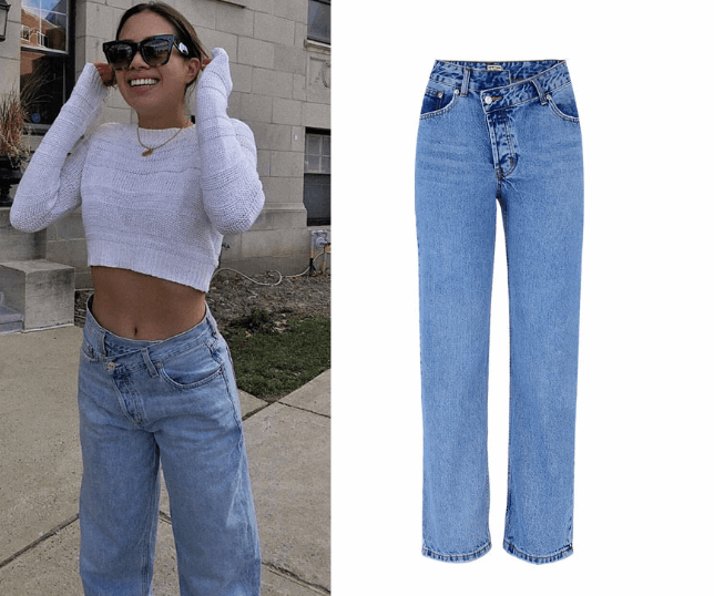 Asymmetric jean Asian sizes aresizessmaller than European and American