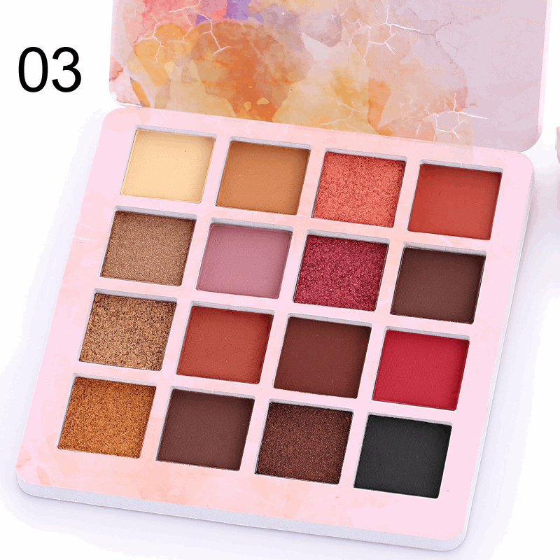 14 colors shiny eyeshadow