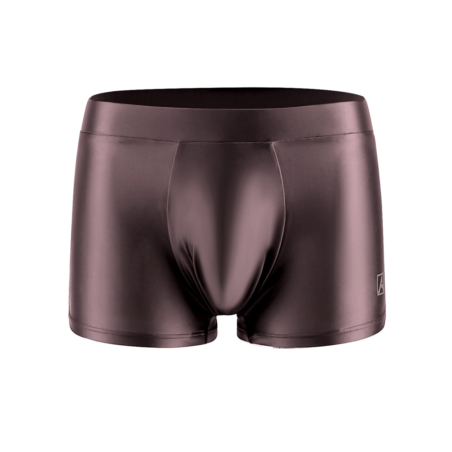 Men's Fashion Breathable High Shine Spandex Sports Ice Silk Boxer Briefs