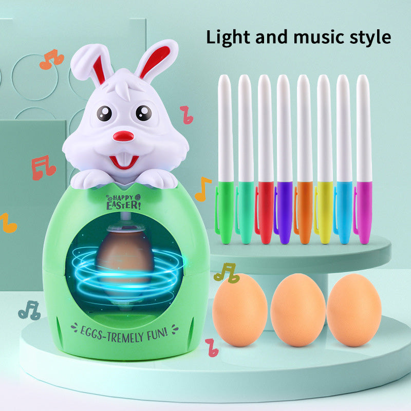 Easter Egg Decoration Coloring Kit Egg Painter Boys Girls Kids Diy Coloring Painting Gift Multicolor With Sound And Light