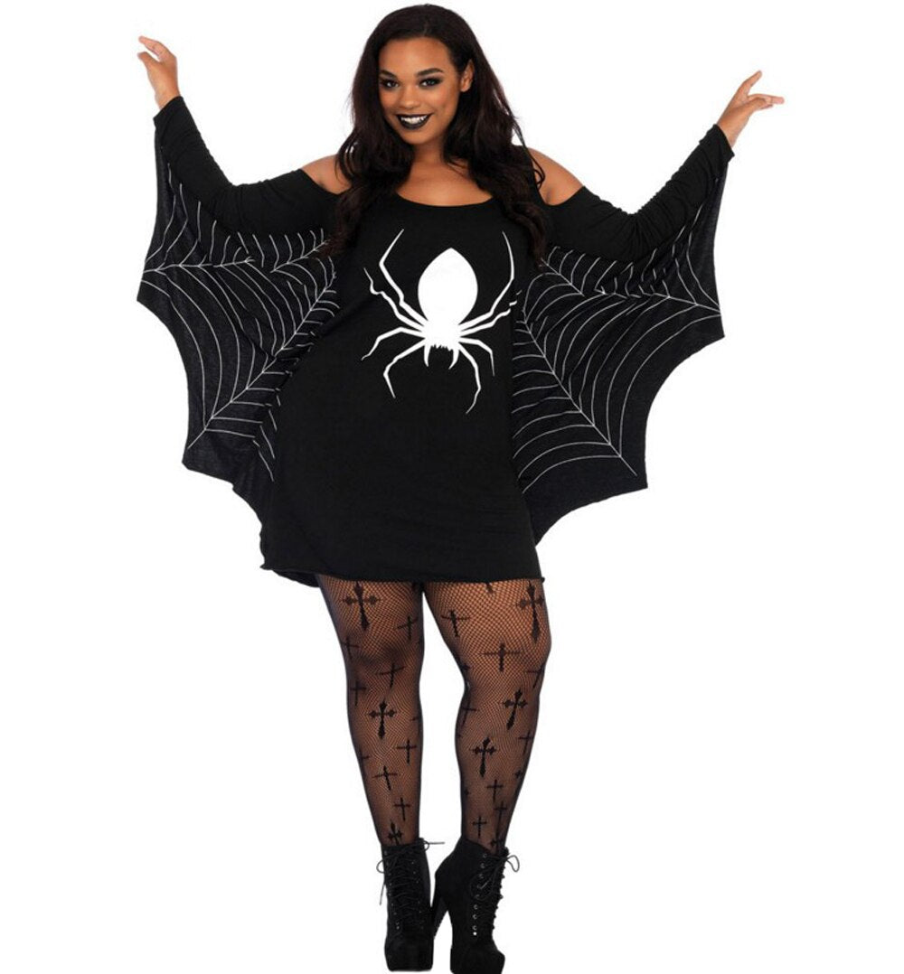 Women's black spider Costumes for Halloween