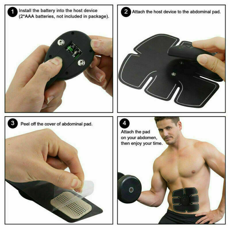 Electric Muscle Toner Machine ABS Toning Belt Simulation Fat Burner