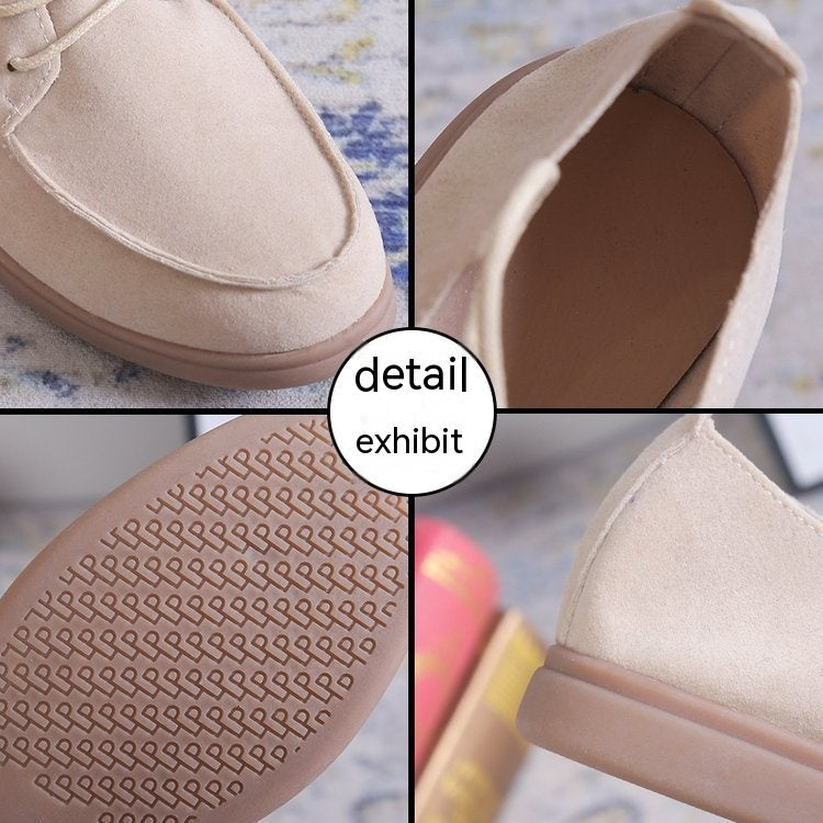 Flat Bottom Slip-on Lazy Casual Retro Small Leather Shoes