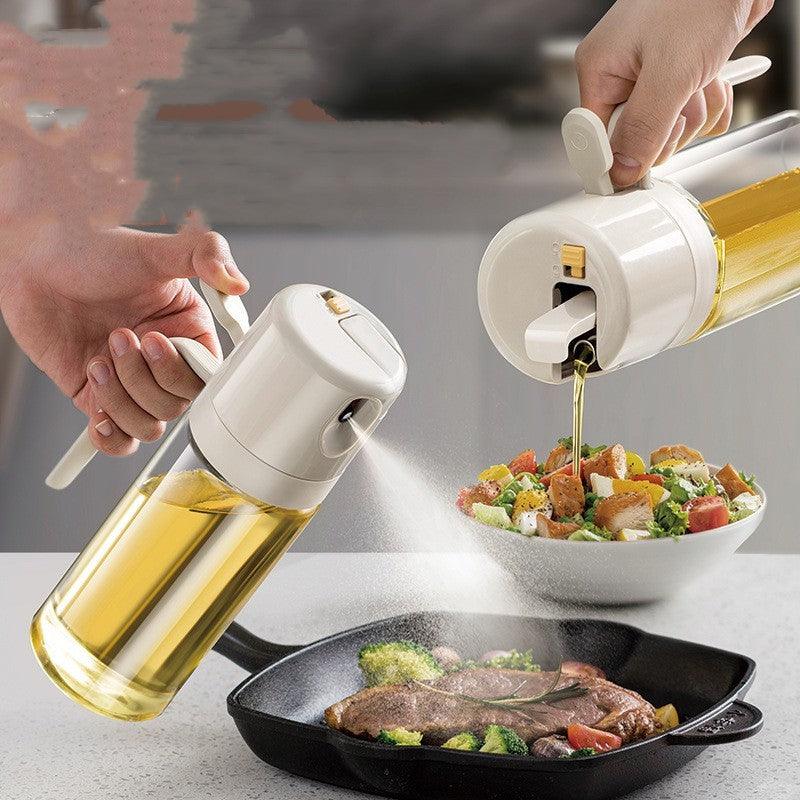 Olive Oil Sprayer Bottle for BBQ Cooking and Pouring Oil 2 In 1