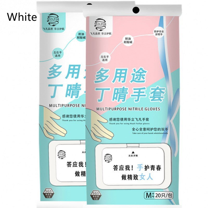 Women Waterproof Durable Kitchen Dishwashing Work Latex Gloves