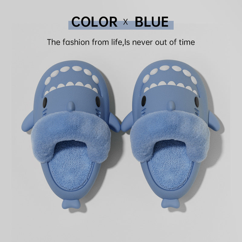 Detachable Winter Shark Slippers Bedroom House Shoes For Men and Women