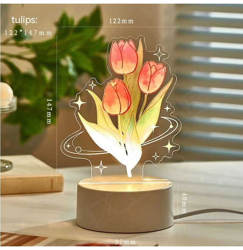 Never-fading Rose Night Light Rechargeable