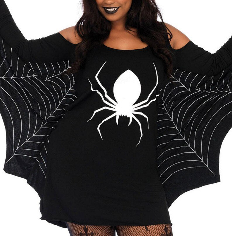 Women's black spider Costumes for Halloween