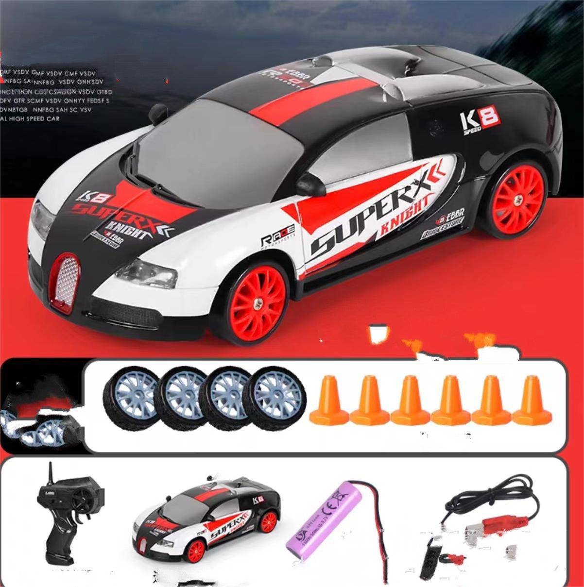 2.4G Drift RC Car 4WD RC Drift Car Toy Remote Control GTR Model AE86