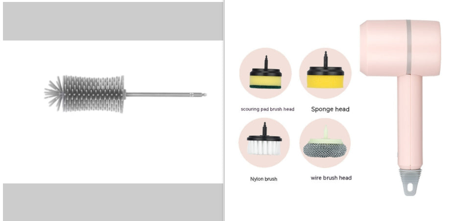 Electric Cleaning Brush Wireless USB Rechargeable for Kitchen-N-Bath