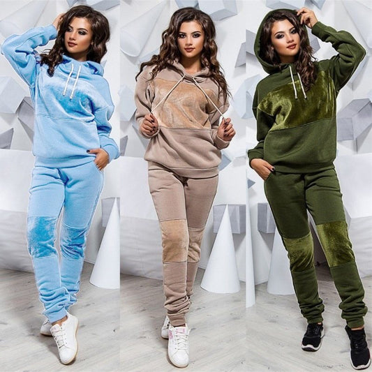 Women Sets Warm clothes in winter plus size Sweatshirts