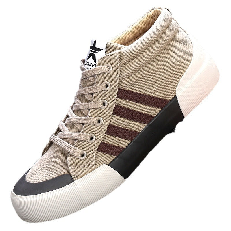 Men's High-top Canvas Shoes Korean Style All-matching