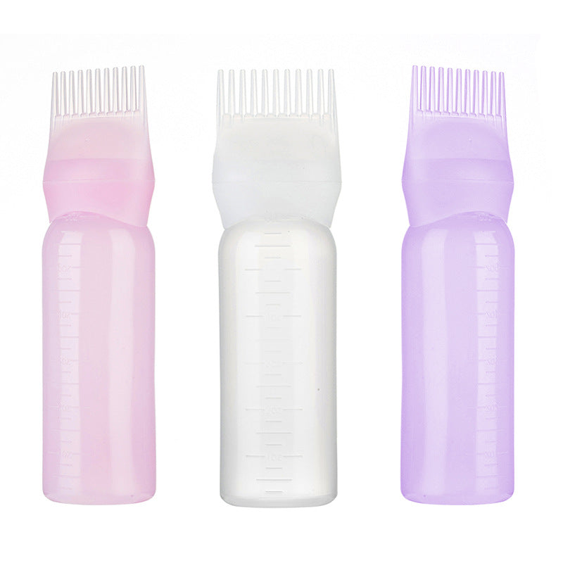 Hair Dye Bottle Comb Tooth Bottle Color Cream Hair Care Pot Shampoo Bottle