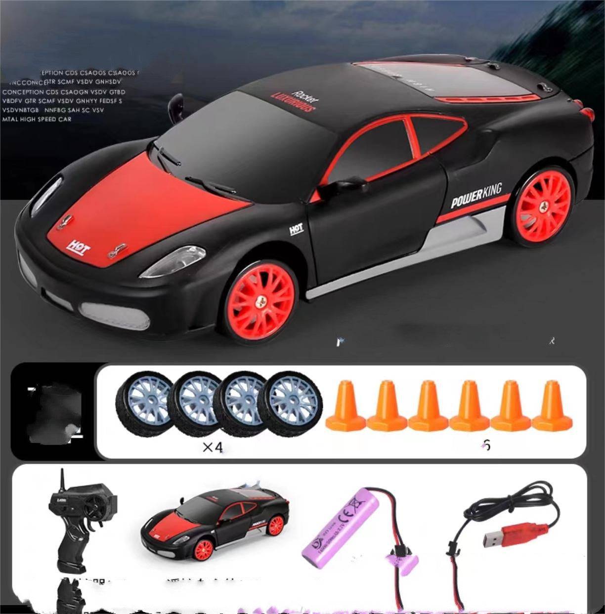 2.4G Drift RC Car 4WD RC Drift Car Toy Remote Control GTR Model AE86