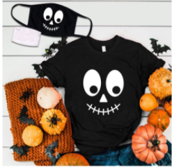 Halloween T-shirt short sleeve suit