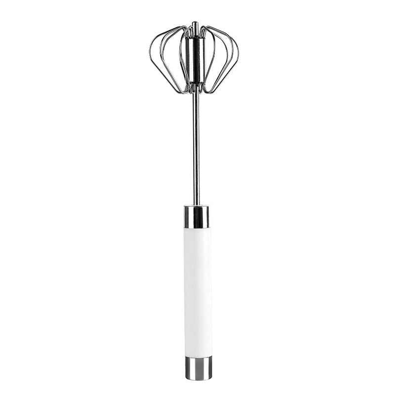 Stainless Steel Semi-automatic Egg Beater with Pressure Hand Mixer