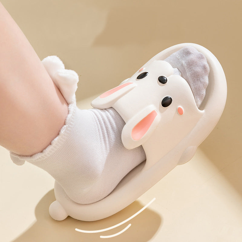 Cute Rabbit Slippers for Kids and Women for Summer Home Bathroom Wear