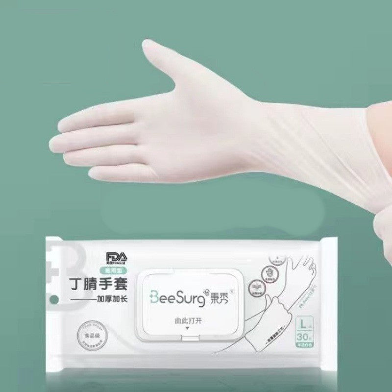 Women Waterproof Durable Kitchen Dishwashing Work Latex Gloves