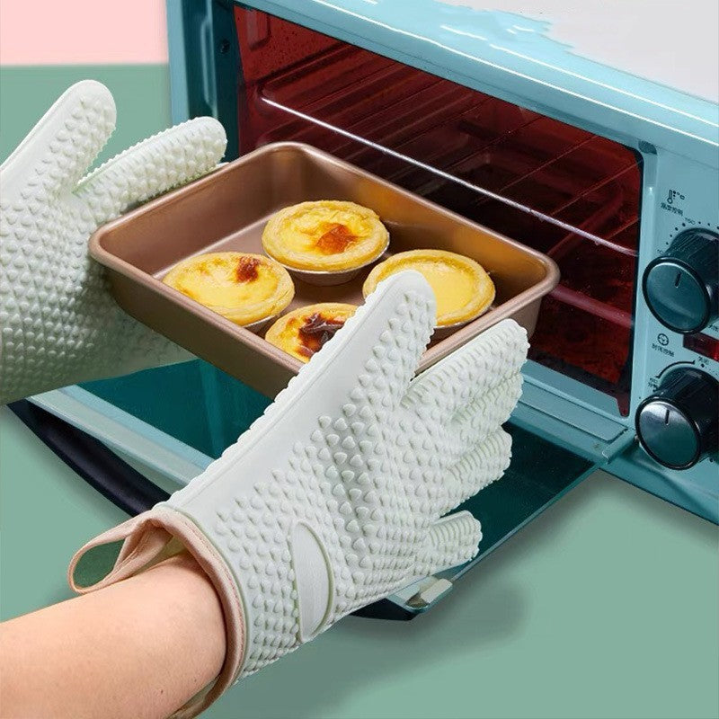 Silicone Gloves Microwave Oven Baking Gloves Kitchen Anti-scald