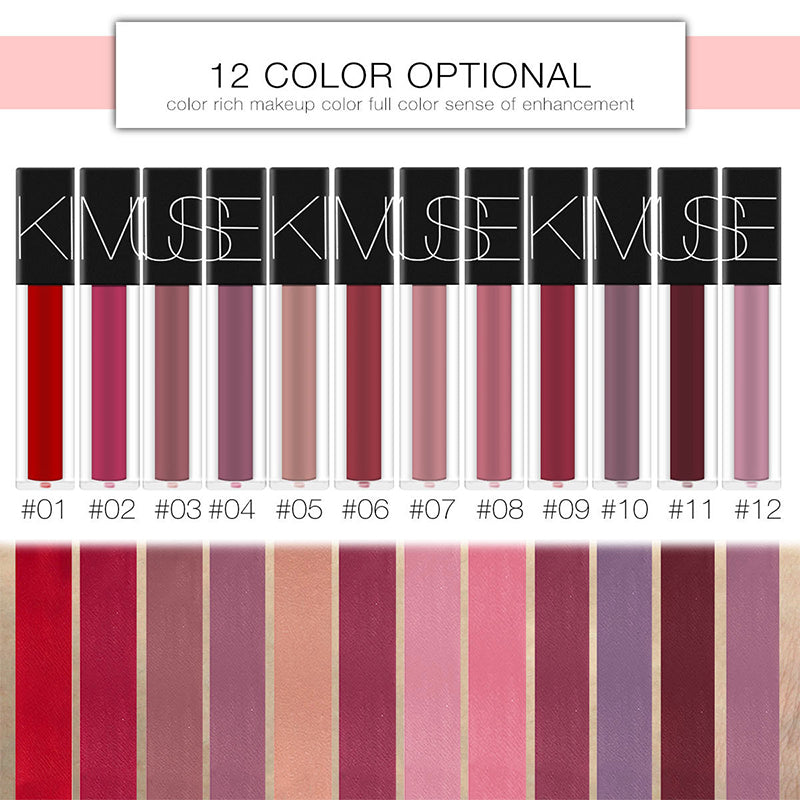 KIMUSE Makeup Matte Smooth Lipstick Liquid 