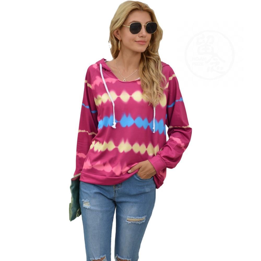 Hoodie For Women with a Striped Design For Autumn and Winter