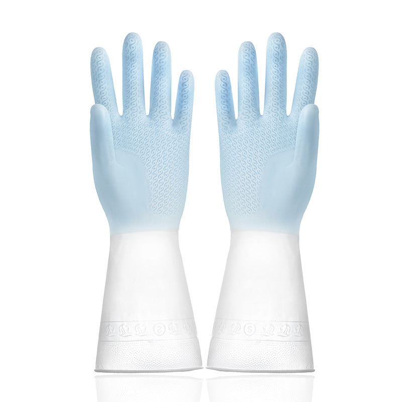 Dishwashing Gloves Women Waterproof Rubber Latex Thin Section Kitchen