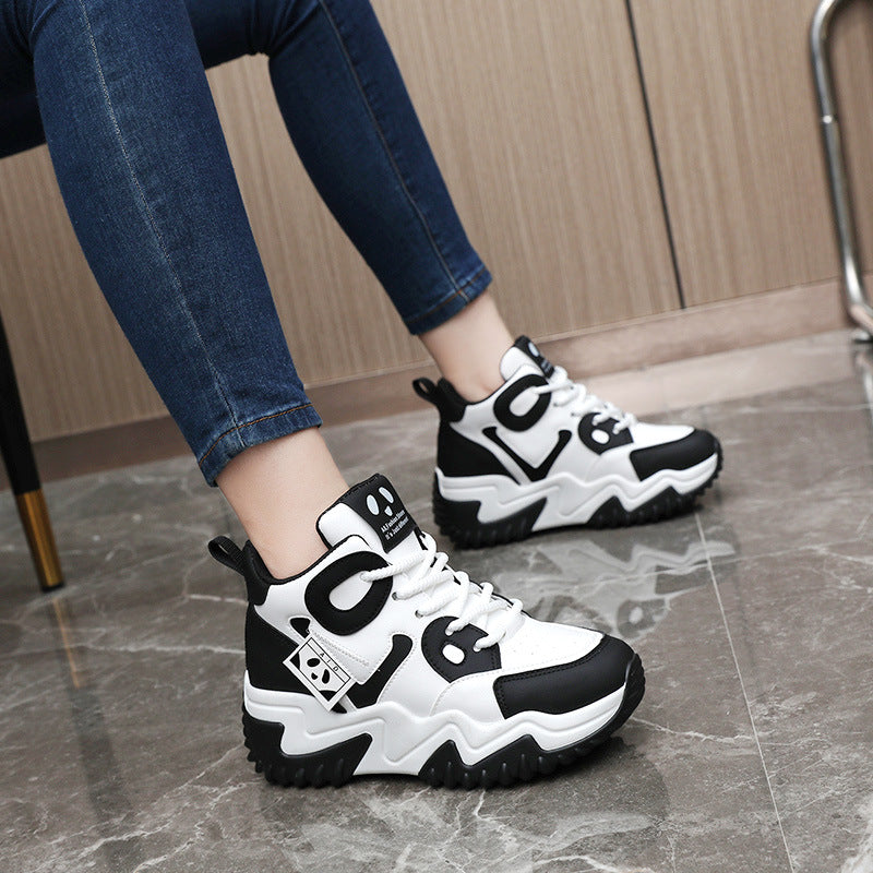 Color Matching Autumn And Winter Casual Shoes Women