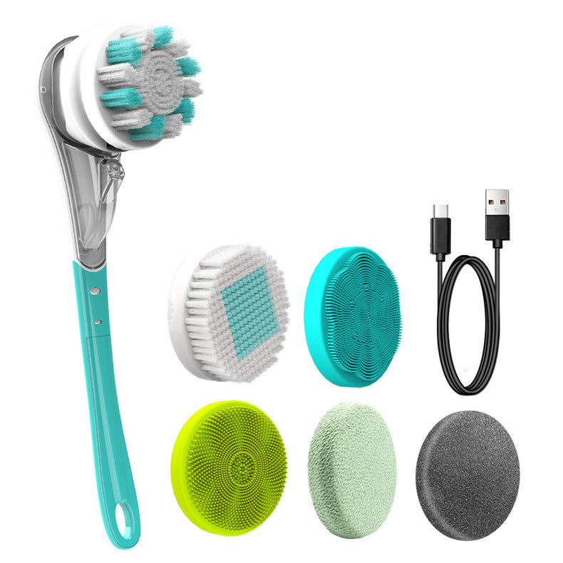 Multifunctional Electric Bath Brush Waterproof Rubbing Brush 6 in 1