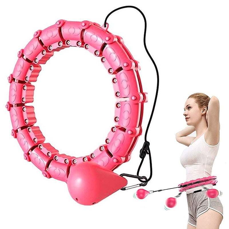 Custom Knots Weighted Hula Fitness Hoop waist slimming and weight loss