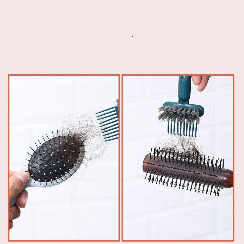 2 In 1 Hair Cleaning Brush Curly Hair Combs Cleaning Claws Hair Removal 