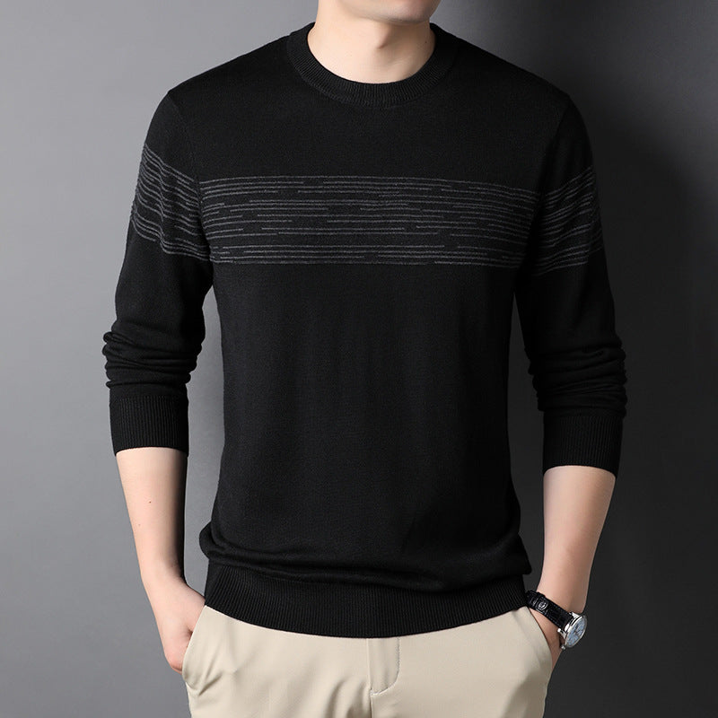 Winter Sweater Long Sleeve Men's Sweater Straight