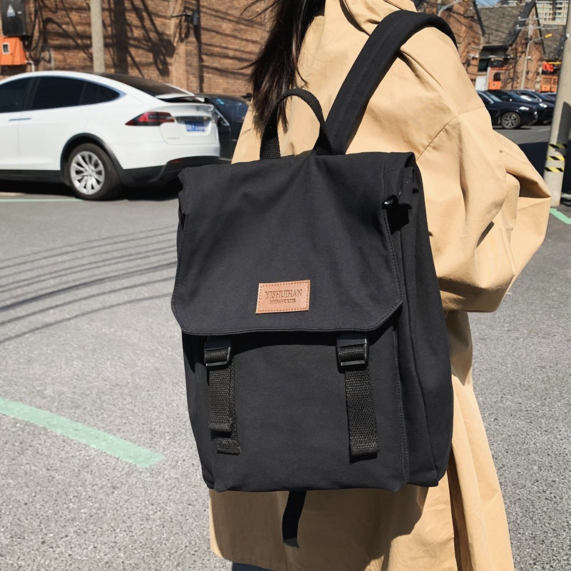 Canvas Schoolbag Girls College Students Junior High School