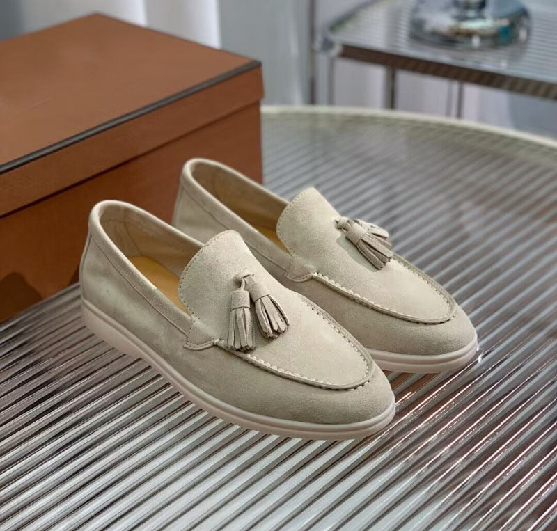 Fashion Suede Tassel Slip-on Loafers