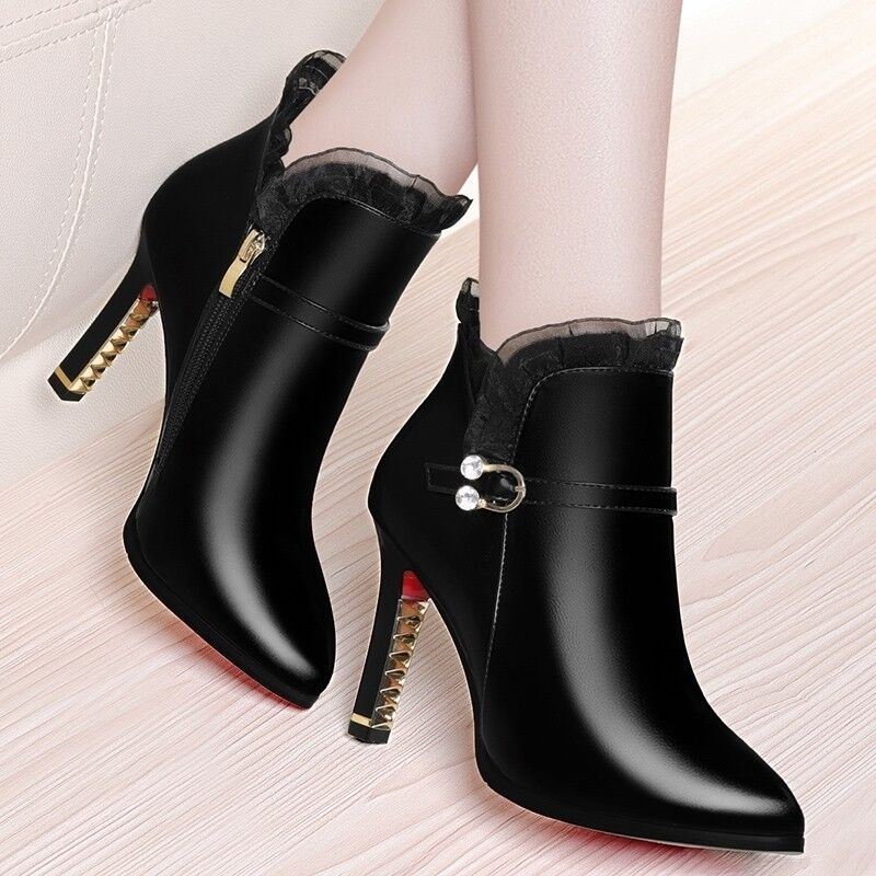 Women's Fashion All-matching High Heel Boots