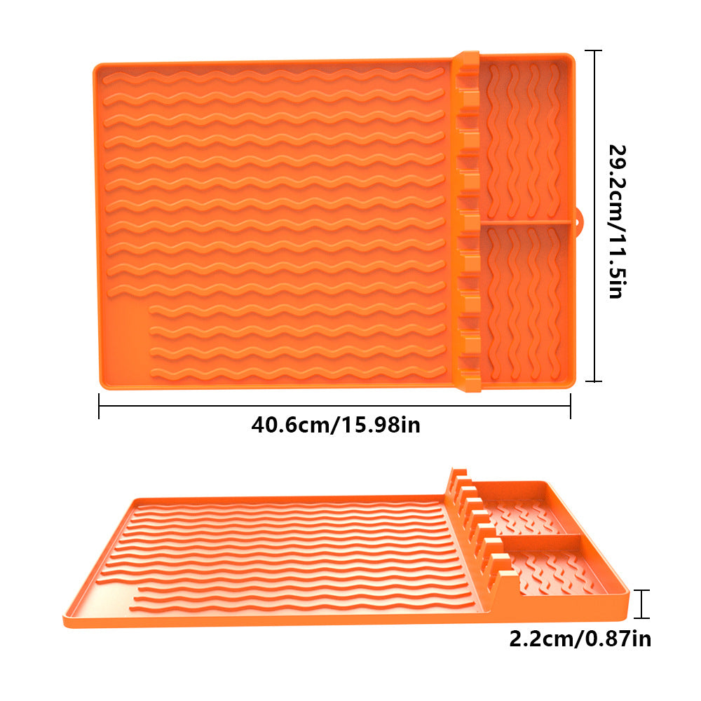 Oven Silicone Baking Tray Dustproof Cleaning Barbecue Protective Pad