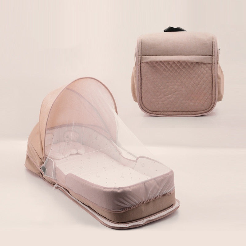 Newborn Baby Crib Foldable And Portable Mobile Backpack